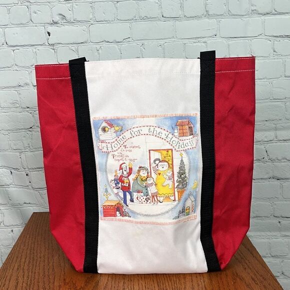 Gooseberry Patch Book Bag shopping Bag Home for the Holidays theme - Picture 6 of 7